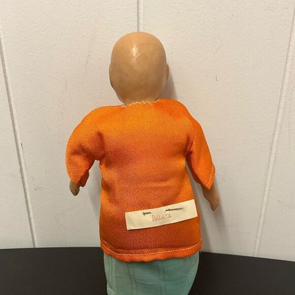 Vintage Chinese Ethnic Malaya Doll Handpainted with Clothing - Picture 5 of 7